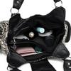 Vintage Leopard Schultertasche Damen Handtasche