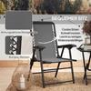 Three-Piece Garden Table and Chair Set - Dark Grey