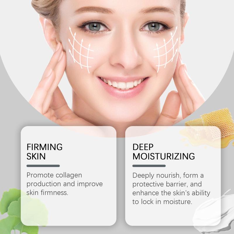 Turmeric Face Cream 15% Vitamin C Anti-Aging Firming Tightening Repair Skin Fights Acne Brightening Hyaluronic Acid Moisturizer