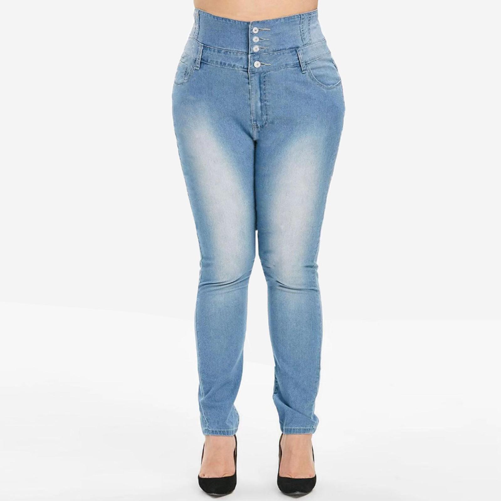 

Fashion Women s Big Size Sexy Button Casual Party Shorts Jeans With Pockets XXXL синий