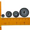 4Pcs Round Rubber Mounts Black Shock Absorber Female Vibration Isolator  Air Compressor