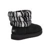 UGG Fluff Mini Quilted Leopard Zebra Women's 1112439-BWHT