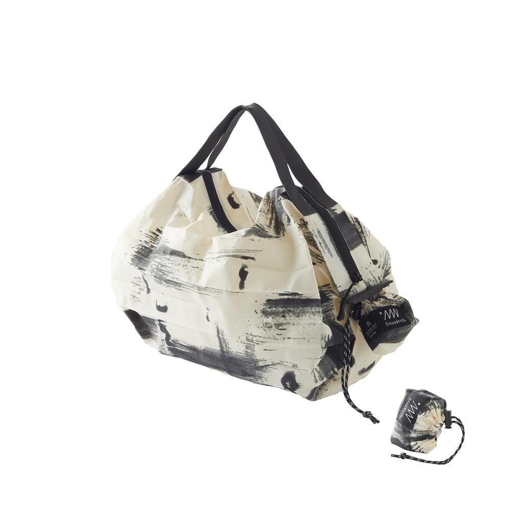 Myrna Shupatto Packable Tote Bag with Small Eco S501HW (8L/White Birch) Zipper, Compact, Foldable, Bag,