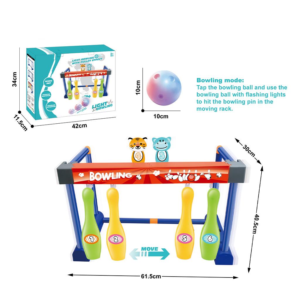 

Мобильные ворота для боулинга, детская игрушка для помещений, электрические ворота для мячей, спортивная игрушка 535C#
