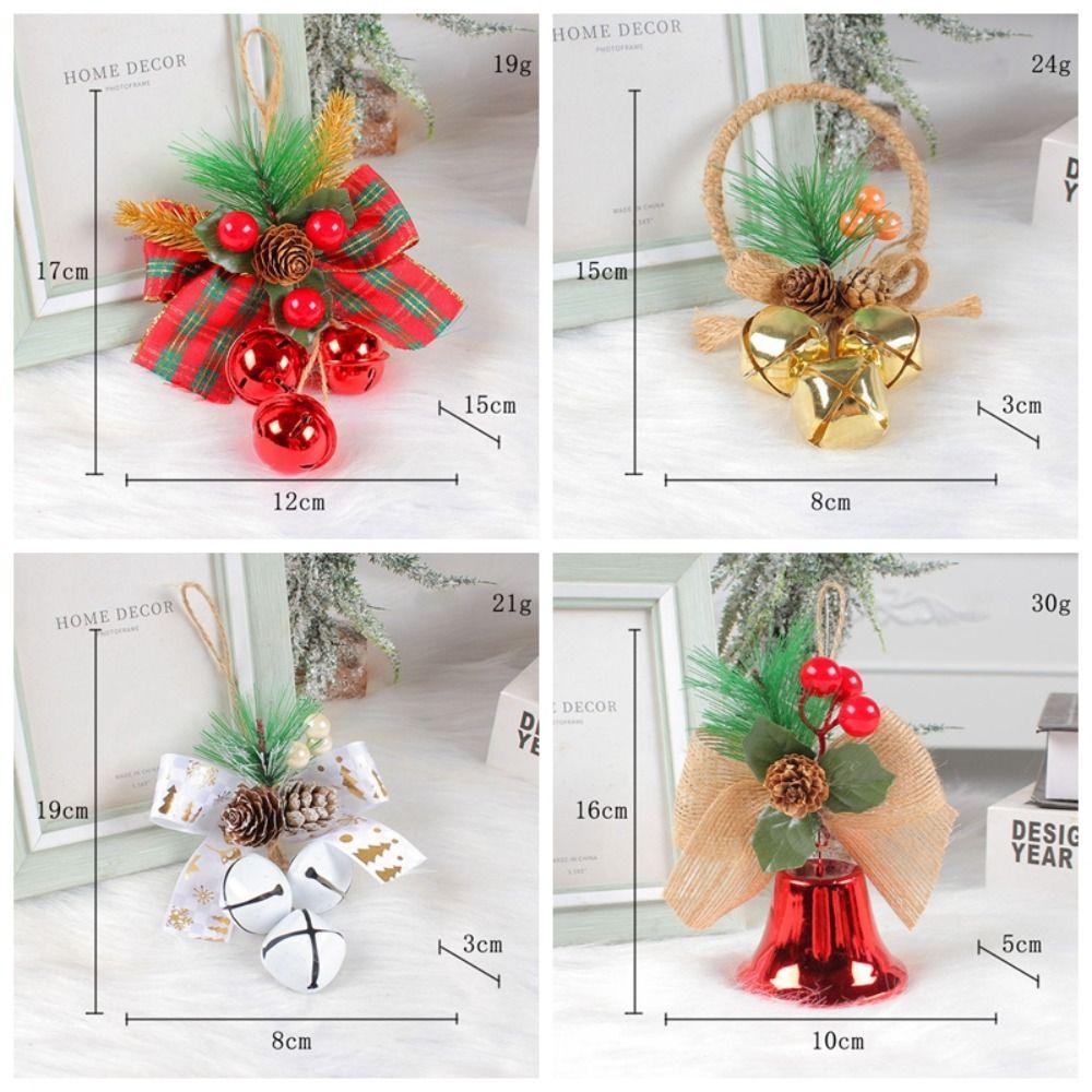 Thickened Xmas Tree Hanging Pendant Loud Christmas Door BellChristmas Bell Pendant  New Year