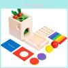 Four In One Coin Box Wooden Educational Toy For Kid Learning And Color Matching