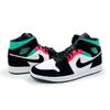 852542-116 Nike Air Jordan 1 Mid SE South Beach Black Pink Green White (Men's)