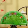 Hand Fan Antique Spanish Wooden Fan Traditional Classic Hand-painted Fan Colorful Decorative Folding Fan Photography Prop