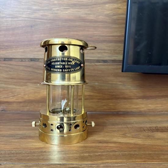 Brass Oil Lamp Adjustable Wick Lantern Nautical Industrial Easter Gift