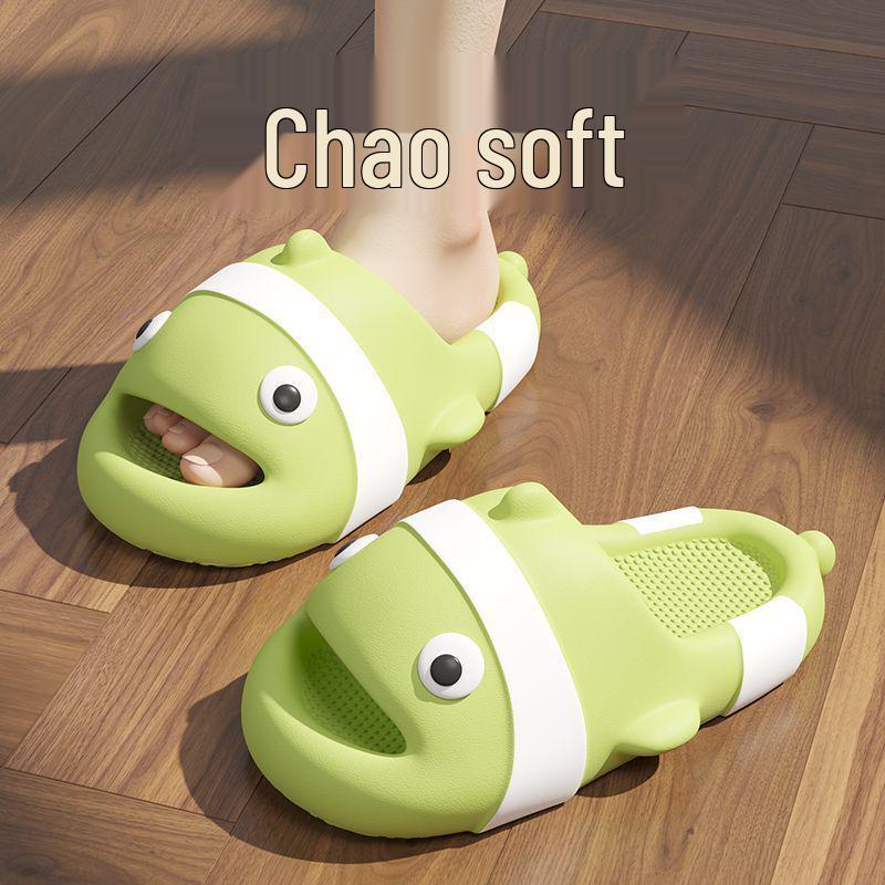 Clownfish Kids' Cartoon Slippers - Non-Slip Indoor Summer Footwear for Boys, Girls & Parent-Child Families