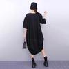 XITAO Asymmetrical O-neck Pullover Dress ZMY1391