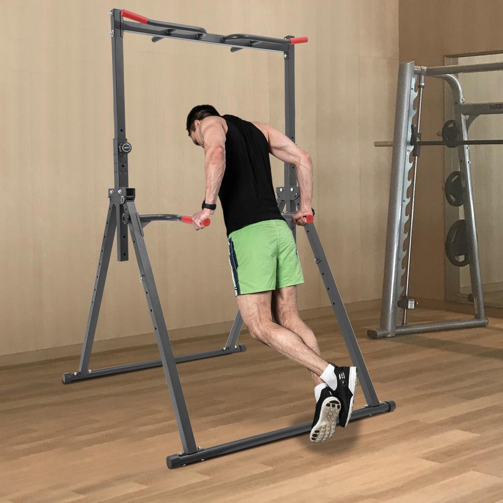 Multi-Functional Pull Up & Training Station - Adjustable Height for Home Gym, Supports 200kg/440lbs, Durable & Stable Bar