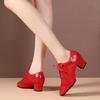 Scarpe da Ballo Latino da Donna Scarpe Rumba Salsa da Interno Suola Morbida Antiscivolo Scarpe da Quadriglia