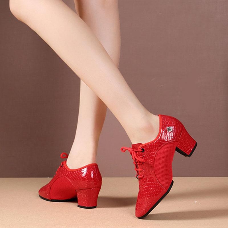 Scarpe da Ballo Latino da Donna Scarpe Rumba Salsa da Interno Suola Morbida Antiscivolo Scarpe da Quadriglia