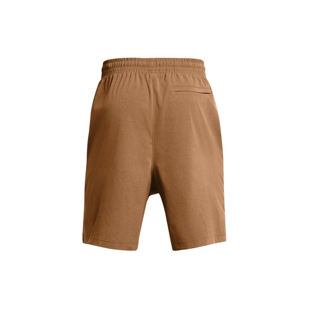 Under Armour Solid Color Elastic Straight Casual Shorts Men Shorts Moss-Brown 1385514-253