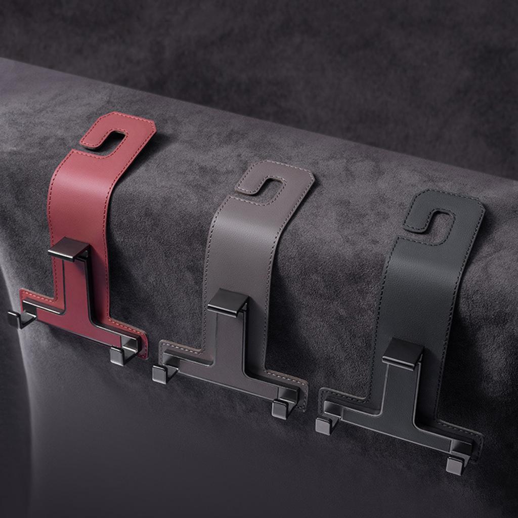 Backseat Hook Car Seat Back Hangers Space Saving Designs Leather & Metal Organizers Upgrades for Purses & Shopping Bags