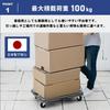 YAMAZEN Smart Connectable Platform Cart, 60 X 40 Cm, Nylon Casters, Made In Japan, Compact, Lightweight, Connectable, Olive, NTRL-N65OD