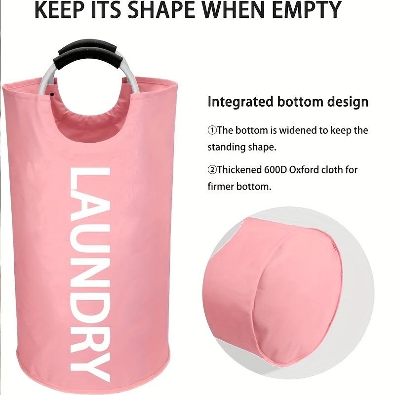 1PC oversized laundry basket with soft padded handle - collapsible, large collapsible laundry basket