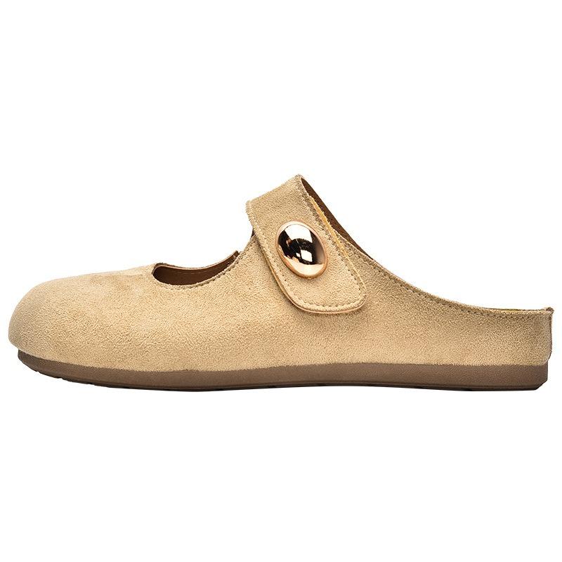 Summer New One-pedal Mary Jane Bag Head Half Slippers 5115