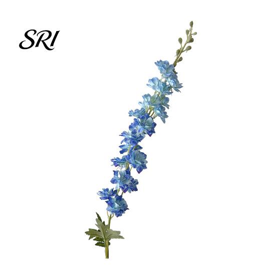 Forest Style Flower Arrangement Larkspur Artificial Flowers Realistic Delphinium with Bendable Stems Rustic Floor Eco-friendly Vase Decor for
