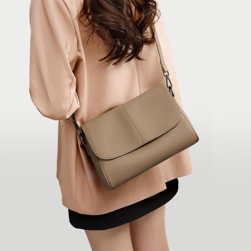 Bag New Women's Bag Summer Leather One Shoulder Crossbody Bag Pillow Bag Soft Leather Underarm Bag