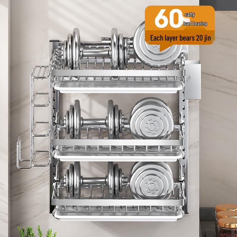 Miflame Nástěnný odkapávač na nádobí z nerezové oceli