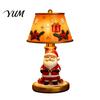 Living Room Ornaments Christmas Lighted Table Lamp, Santa Claus Reindeer Small Holiday Keepsakes Desktop Ornament for Bedroom Indoor Home Decor
