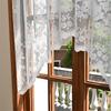Half Sheer Lace Curtain With Florals Styles Window Dressing Solution Soft Filtering Home Decoration