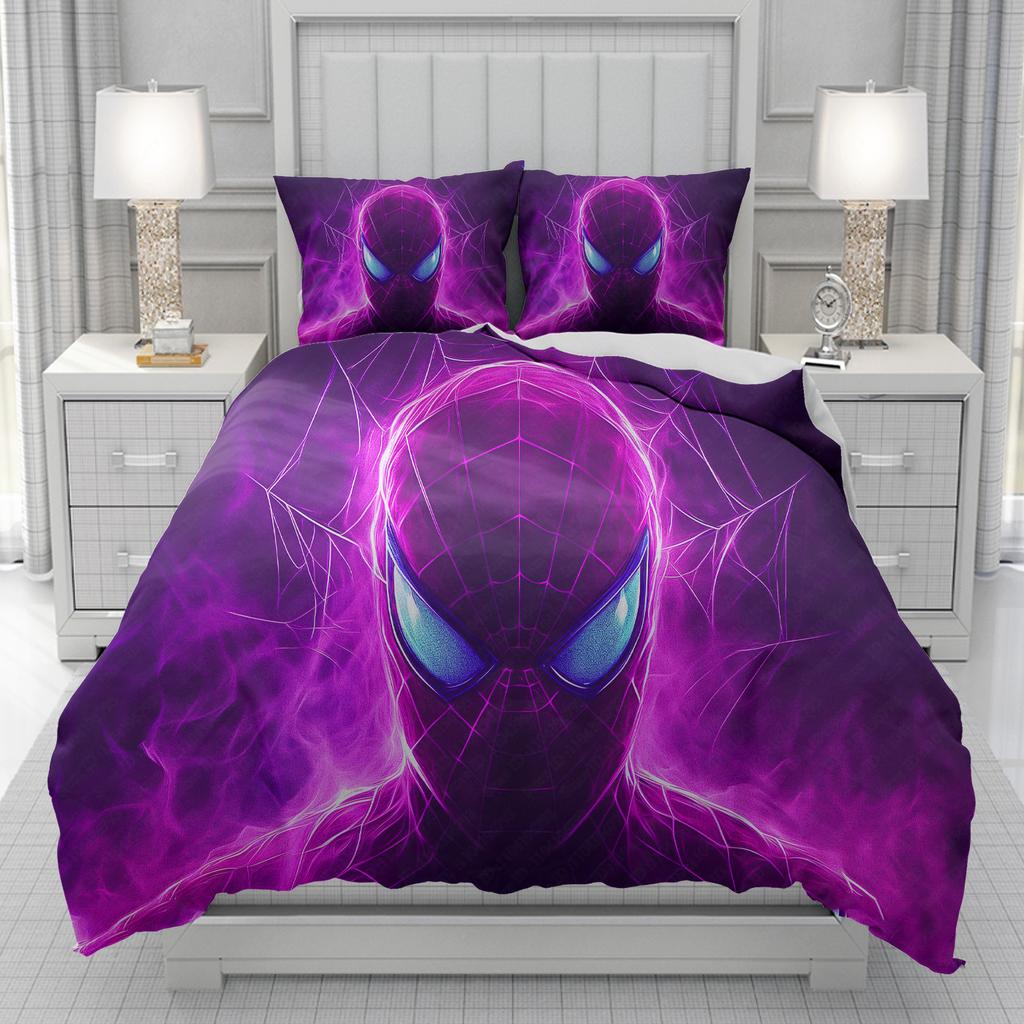 Spider Man Superheroes Duvet Cover Men women/Children KID Printing D-Disneys Cartoon Bedding Set Comforter Bed Soft