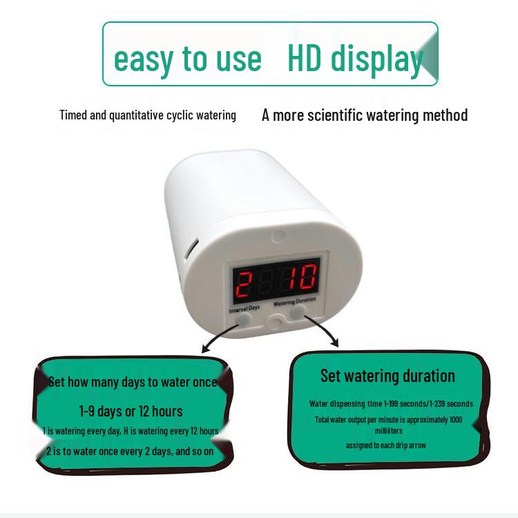 Smart Flower Watering Timer & Drip Irrigation System