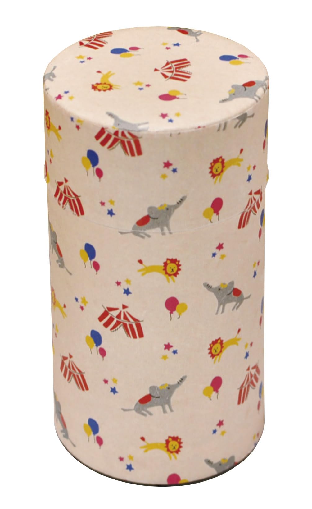 

Yamaco Tea Caddy, Tea Canister, Pokkan, Fantasy Circus, Large, Stylish and Cute, Storage Case for Loose Tea, Tea, Black Tea, and Coffee, Made in