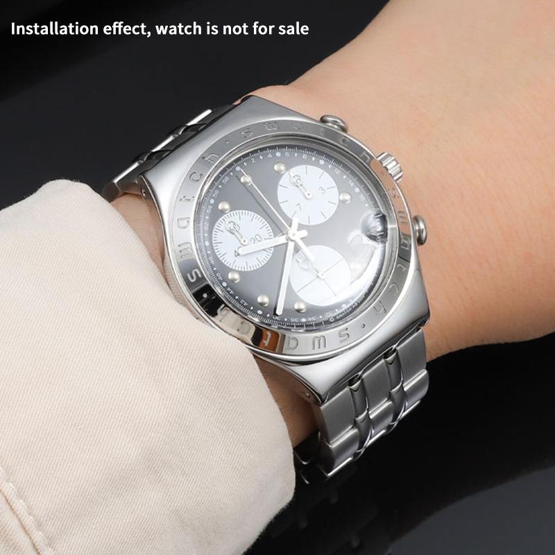 17 19 20 21 23mm cinturino solido in acciaio inossidabile per orologi Swatch YCS YAS YGS IRONY YGS749 Braccialetto da polso di ricambio da uomo