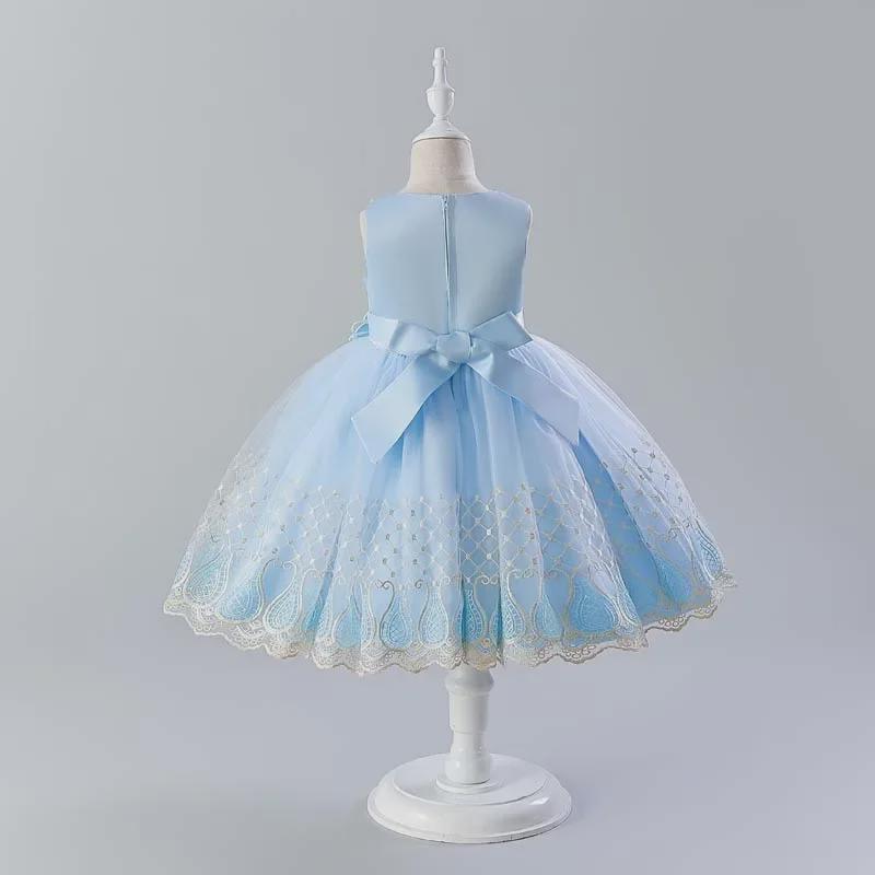 Sommerliches Prinzessinnenkleid für Mädchen für Auftritte und Laufsteg