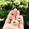 Rugby Baseball Sunflower Earring Silicone Mold Suitable for Epoxy Resin Diy Craft Pendant Stud Earrings Jewelry Making