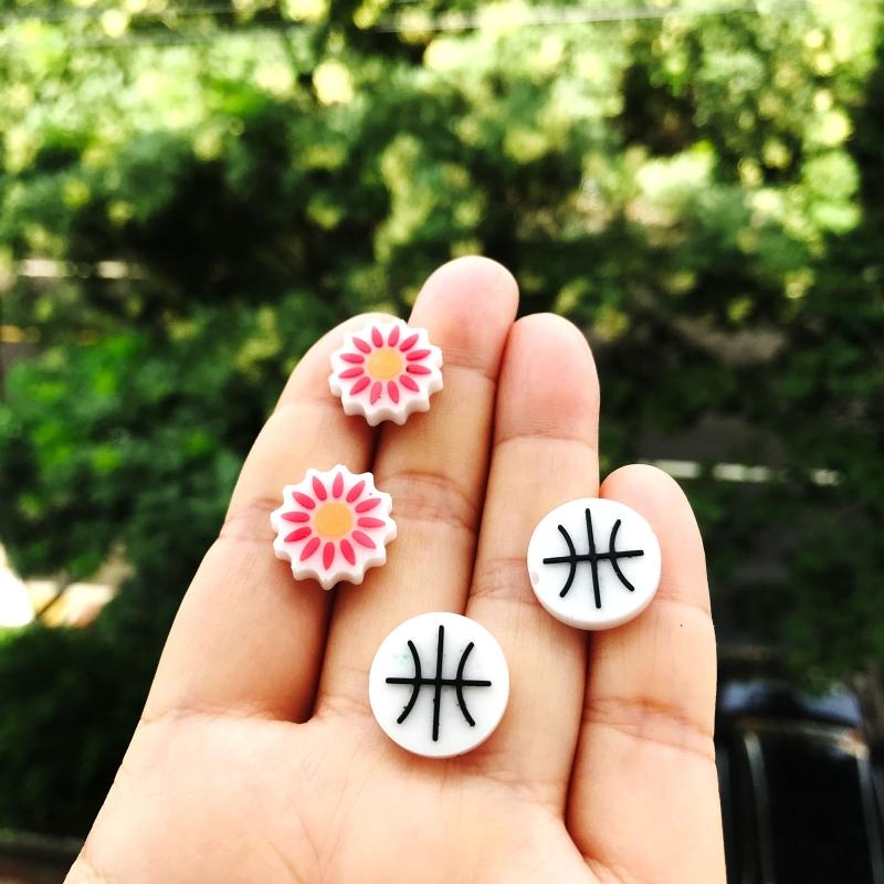 Rugby Baseball Sunflower Earring Silicone Mold Suitable for Epoxy Resin Diy Craft Pendant Stud Earrings Jewelry Making