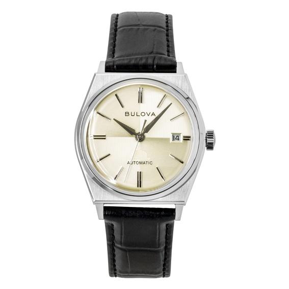 Bulova Frank Sinatra Leather Strap Beige