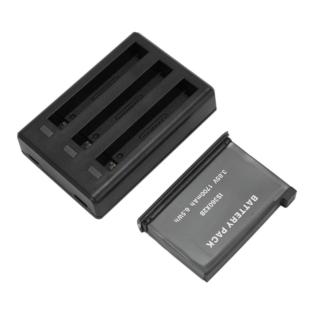 For Insta 360 ONE X2 Battery Charger 3 Channel Fast Charging Battery Charger Hub with Rechargeable Lithium Battery