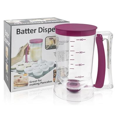 Dispenser per Impasto Pancake Separatore per Impasto Utensile da Cucina per Pancake Cupcake Waffle Muffin Impasto Crepe Torta Accessori per la Cottura