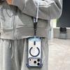 Vier-Ecken Anti-Drop Handy-Lanyard-Hülle Geeignet für iPhone 17 Pro Max Magnetisch 16 Plus Handgelenk Kurzes Lanyard 15 14 13 Pro Air