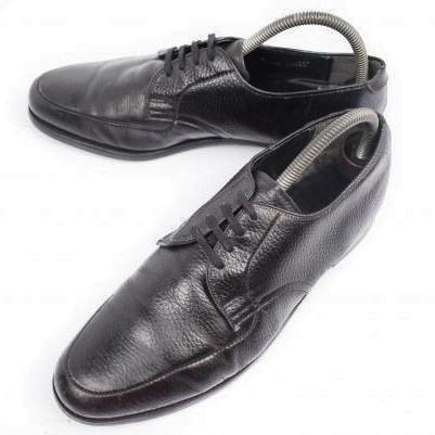 

80s-90s Vintage Goodyear Welt Leather U-Tip Shoes Black 8D / 25.5-26.0