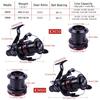 SOUGAYILANG Carp Fishing Reel 4.9:1/5.2:1 Gear Ratio Fishing Reel Spinning Fishing Wheel Fishing Tackle