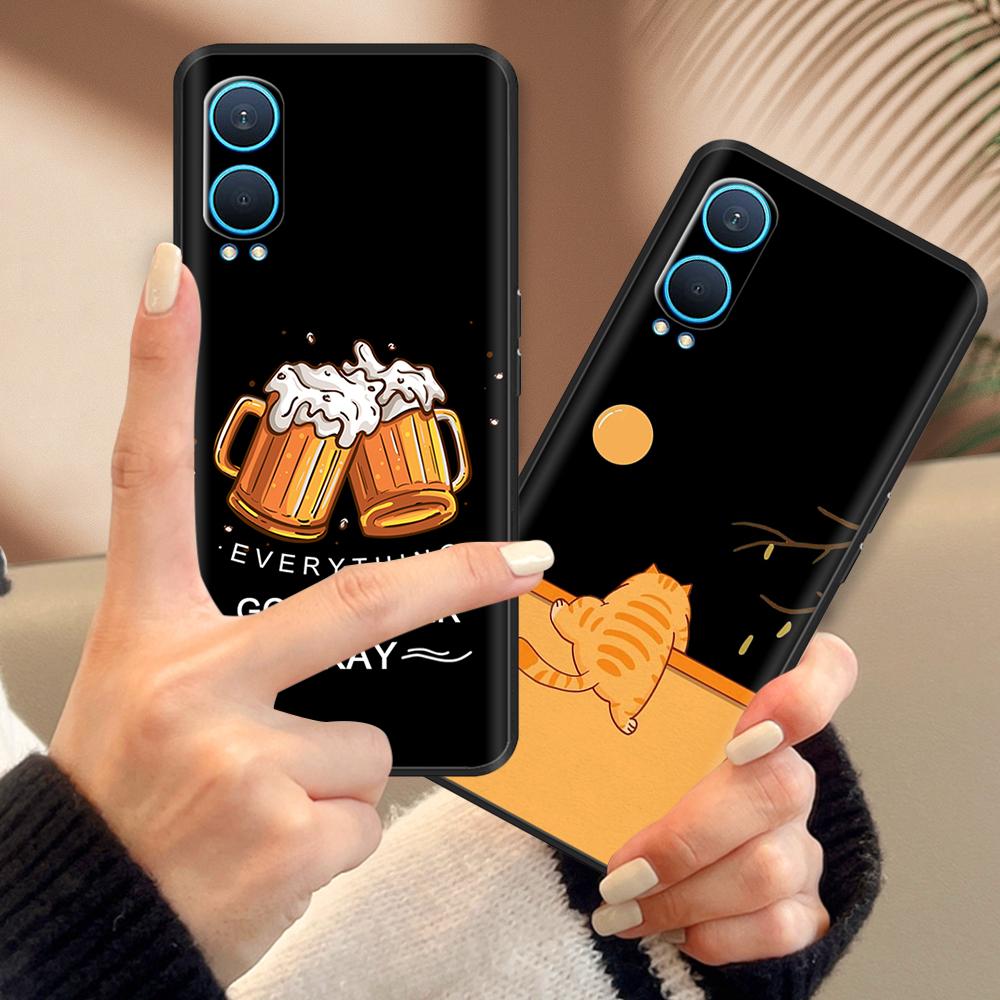 For Oneplus Nord Ce4 Lite 5G Phone Case Lovely Cat Bumper Cover For Oneplus Nord Ce 4 Lite Soft Silicone Anti Drop Back Covers