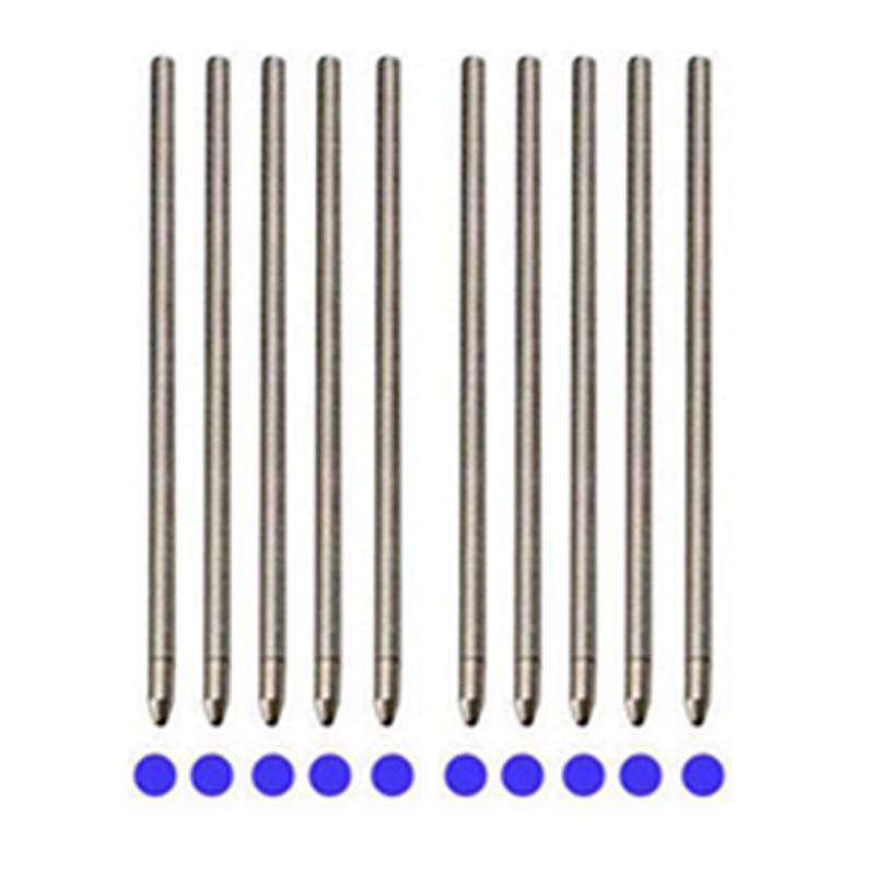 5/10/50 PCS 67mm Pen Refill Metal Ballpoint Pen Refills Office School Supplies Stationery Gifts Blue Black Pen Refills
