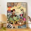 Disney 5d diamond painting, Mickey dinosaur adventure diamond art painting diy handmade sticker gift, home decoration painting