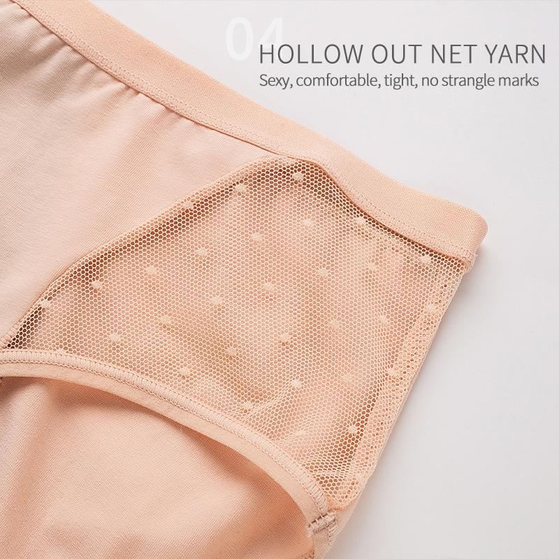 Women's Sexy Mesh Period Panties, Leakproof Breathable Briefs, Sheer Mesh Menstrual Underwear