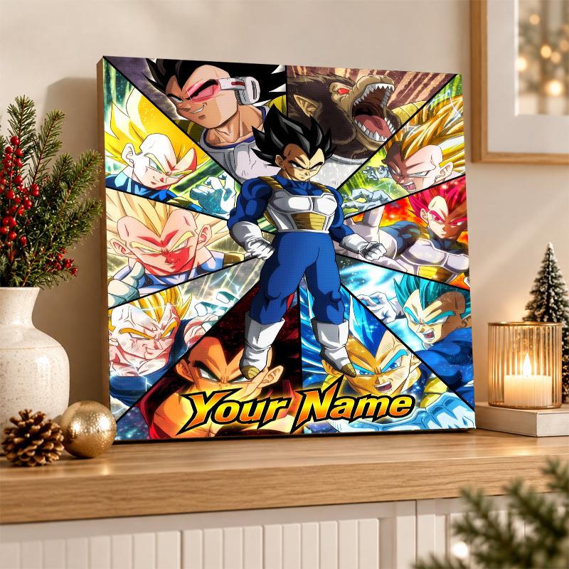 Dragon Ball Vegeta Custom Name Diamond Painting Personalized 5D Full Drill DIY Diamond Art Home Decor