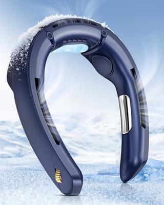 Neck Cooler, Peltier Cooling Fan, Neck Fan with Cooling Plate, 100-Level Airflow Adjustment, 4000mAh High Capacity, 16 Hours Continuous Use, Bladeless