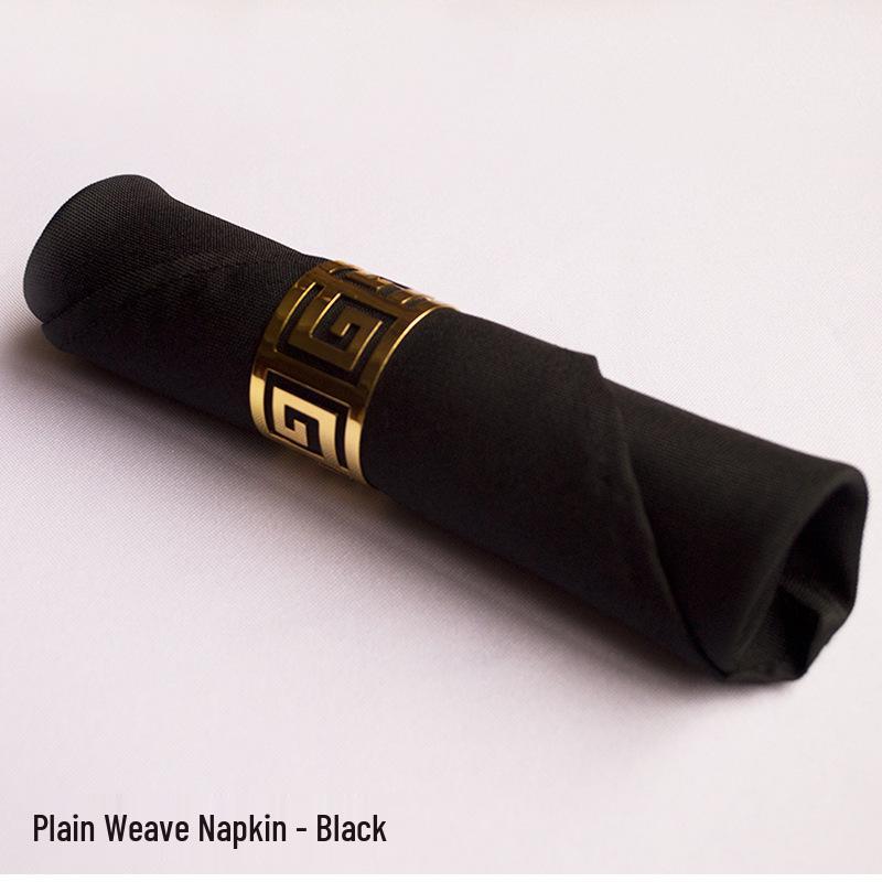 Solid Color Red White Blue Plain Weave Cloth Napkin for Western Restaurants