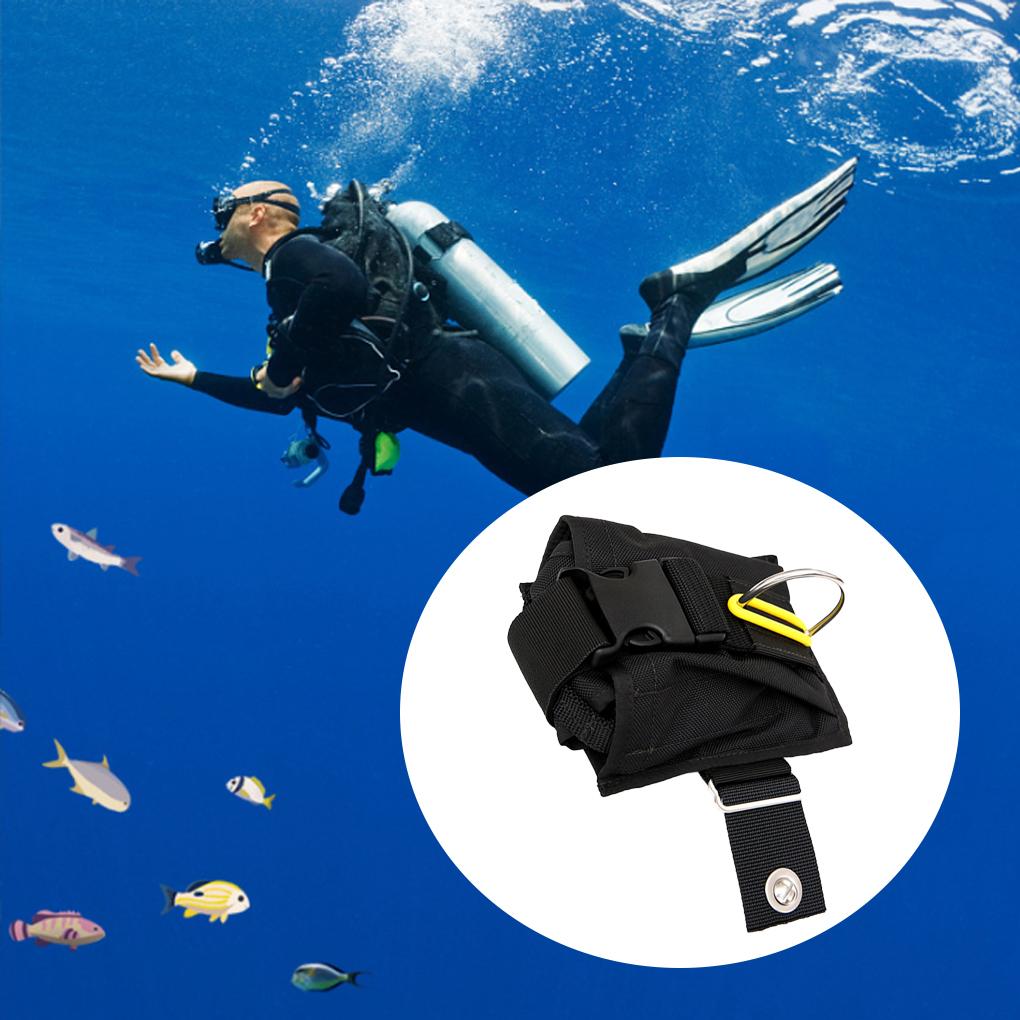 8lbs Scuba Diving Weight Bag - Adjustable Professional Underwater Lead Filler Pouch Tech Backplate Reel Holder