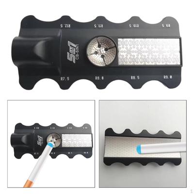 5 In 1 Billiards Cue Tip Repair Tool Burnisher Practical Measurement Comparator Pool Shaper